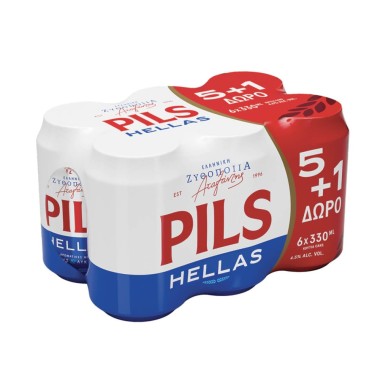 PILLS HELLAS ΜΠΥΡΑ ΚΟΥΤΙ 330ML 5+1