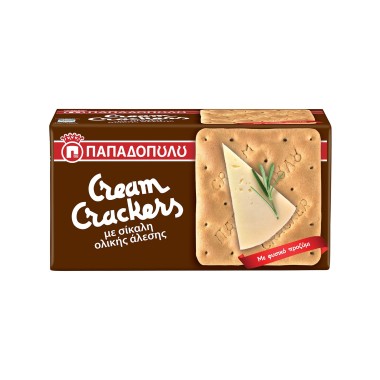 ΠΑΠΑΔΟΠΟΥΛΟΥ CREAM CRACKERS ΟΛΙΚΗΣ ΑΛΕΣΗΣ 175GR