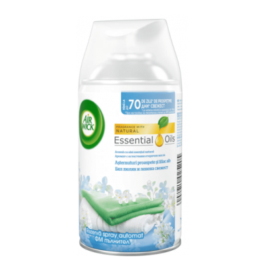 AIR WICK ΑΝΤΑΛΛΑΚΤΙΚΟ 250ml ESSENTIAL OILS COOL LINEN (ΑΣΠΡΟ)