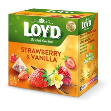 LOYD ΦΑΚΕΛΑΚΙΑ ΓΙΑ ΤΣΑΙ 20ΤΕΜ 40GR STRAWBERRY&VANILLA