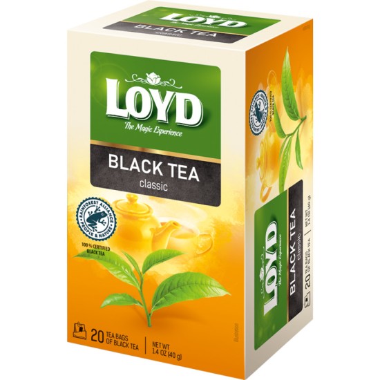 LOYD ΦΑΚΕΛΑΚΙΑ ΓΙΑ ΤΣΑΙ 20ΤΕΜ 40GR BLACK TEA CLASSIC