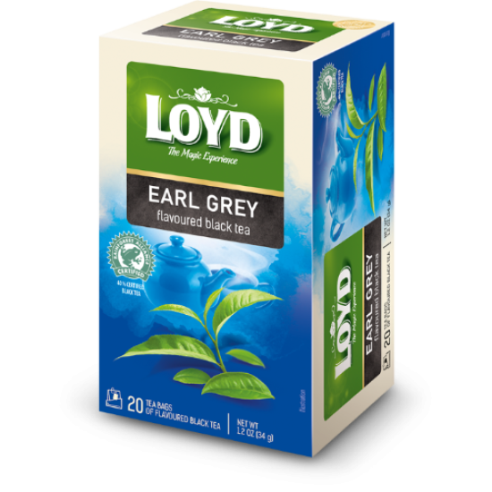 LOYD ΦΑΚΕΛΑΚΙΑ ΓΙΑ ΤΣΑΙ 20ΤΕΜ 34GR EARL GREY FLAVOURED BLACK TEA