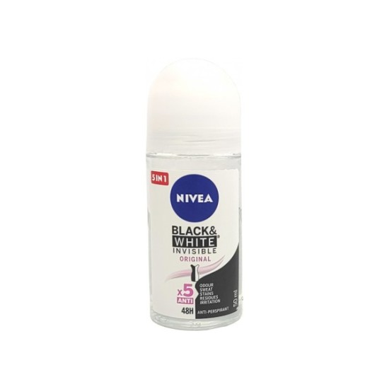 NIVEA ROLL ON 50ml WOMEN FOR BLACK & WHITE INVISIBLE CLEAR
