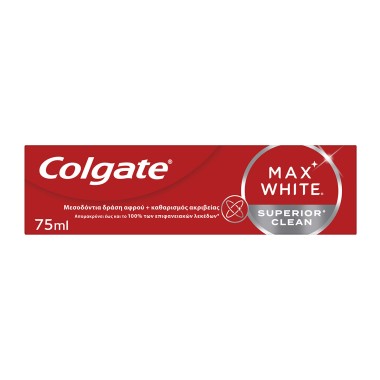 COLGATE ΟΔΟΝΤΟΚΡΕΜΑ 75ml MAX WHITE SUPERIOR CLEAN