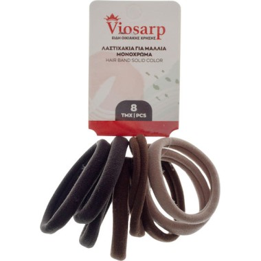 VIOSARP ΛΑΣΤΙΧΑΚΙ ΓΙΑ ΜΑΛΛΙΑ ΜΟΝΟΧΡΩΜΑ 8ΤΕΜ