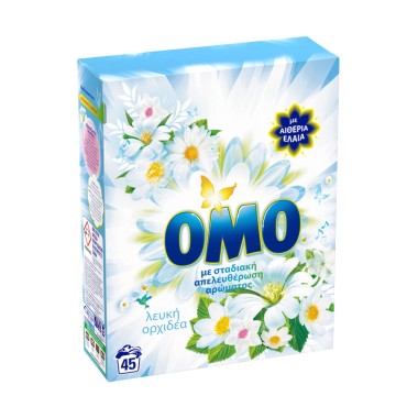 OMO ΣΚΟΝΗ ΠΛΥΝΤΗΡΙΟΥ ΛΕΥΚΗ ΟΡΧΙΔΕΑ 45μεζ.