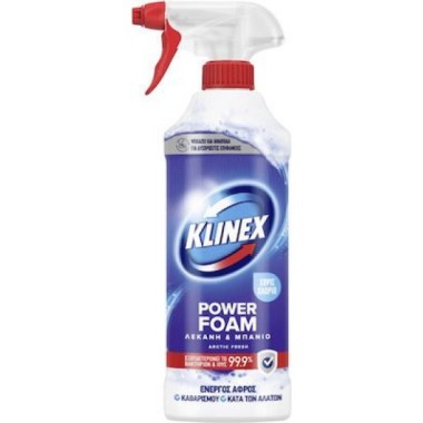 KLINEX POWER FOAM 435ML ΛΕΚΑΝΗ ΚΑΙ ΜΠΑΝΙΟ ΜΠΛΕ CLASSIC FRESH