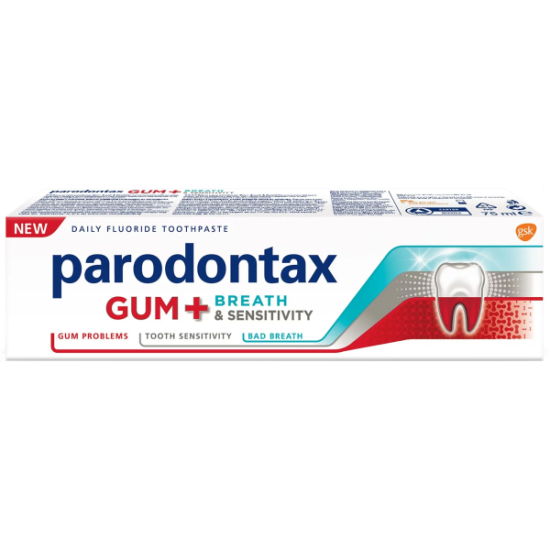 PARODONTAX ΟΔΟΝΤΟΚΡΕΜΑ 75ml ACTIVE GUM BREATH&SENSITIVE