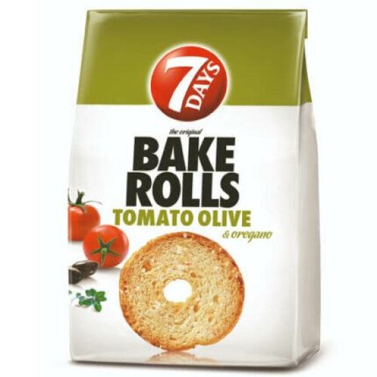 BAKE ROLLS TOMATO&OLIVE 80GR