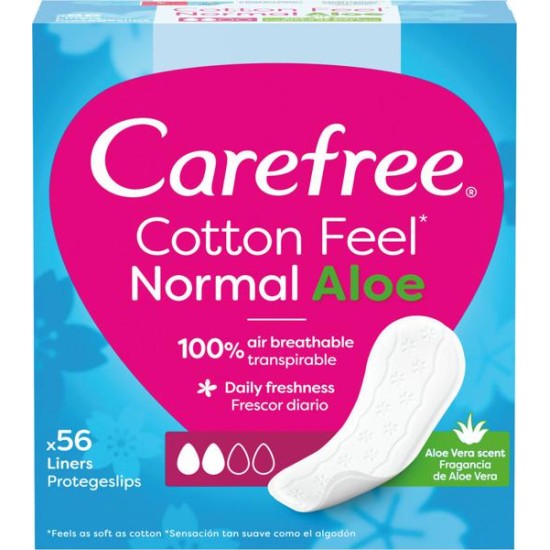 CAREFREE COTTON FEEL ALOE 56 ΣΕΡΒ/ΑΚΙΑ