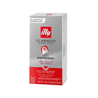 ILLY 10 ΚΑΨΟΥΛΕΣ ΚΑΦΕ 57GR CLASSICO BLEND ESPRESSO