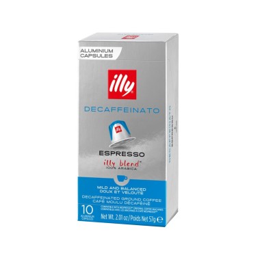 ILLY 10 ΚΑΨΟΥΛΕΣ ΚΑΦΕ 57GR DECAFFEINE BLEND ESPRESSO