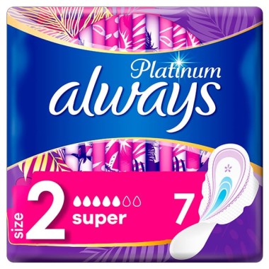 ALWAYS ΣΕΡΒΙΕΤΑ N.2 ULTRA SUPER PLATINUM 7TEM