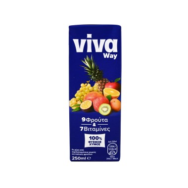 VIVA WAY ΧΥΜΟΣ 250ml 9 ΦΡΟΥΤΩΝ
