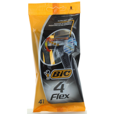 BIC ΞΥΡΑΦΑΚΙΑ FLEX4 4τεμ. (4 ΛΕΠΙΔΕΣ) ALOE + VITAMIN E