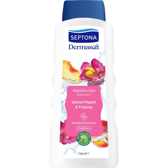 SEPTONA DERMASOFT ΑΦΡΟΛΟΥΤΡΟ 750ml VELVET PEACH & FREESIA