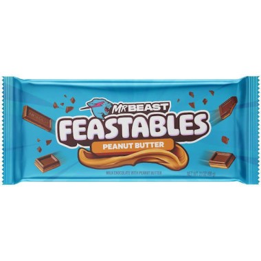 MR. BEAST FEASTABLES ΣΟΚΟΛΑΤΑ PEANUT BUTTER 60GR