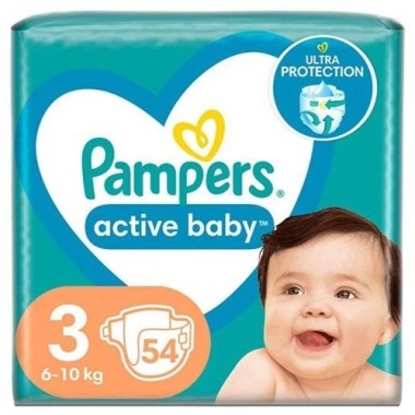 PAMPERS ACTIVE BABY N.3 VP 54T