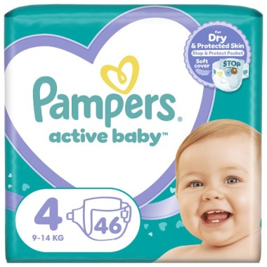 PAMPERS ACTIVE BABY N.4 VP 46T