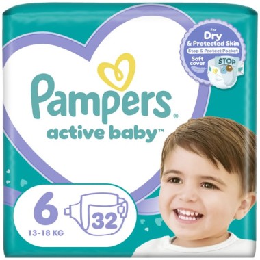 PAMPERS ACTIVE BABY N.6 VP 32T