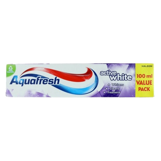AQUAFRESH 100ml ΟΔΟΝΤΟΚΡΕΜΑ ACTIVE WHITE
