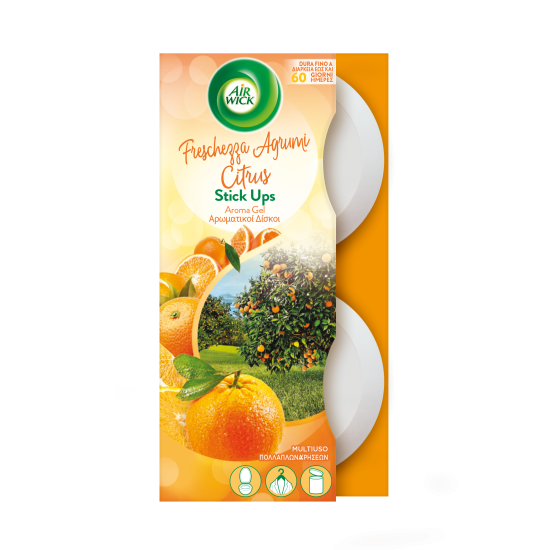 AIR WICK ΣΥΣΚΕΥΗ ΑΡΩΜΑΤΙΚΟ ΧΩΡΟΥ STICK UPS CITRUS 2ΤΕΜ Χ 30GR