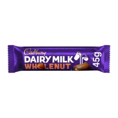 CADBURY DAIRY MILK 45GR ΜΠΑΡΑ ΣΟΚΟΛΑΤΑΣ WHOLE NUT