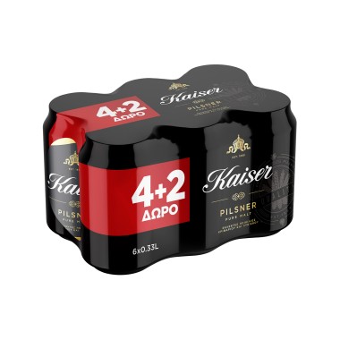 KAIZER ΜΠΥΡΑ ΚΟΥΤΙ 330ML 4+2