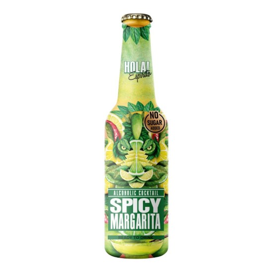 HOLA ΚΟΚΤΕΙΛ ΜΕ ΑΛΚΟΟΛ SPICY MARGARITA 330ML (ΓΥΑΛΙΝΟ)