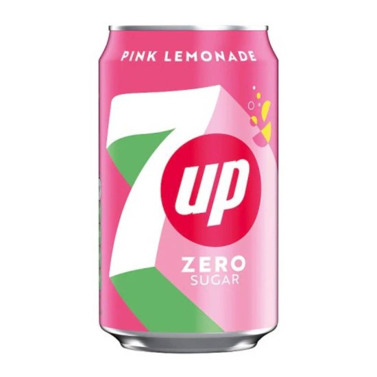 7UP 330ml ZERO SUGAR PINK LEMONADE