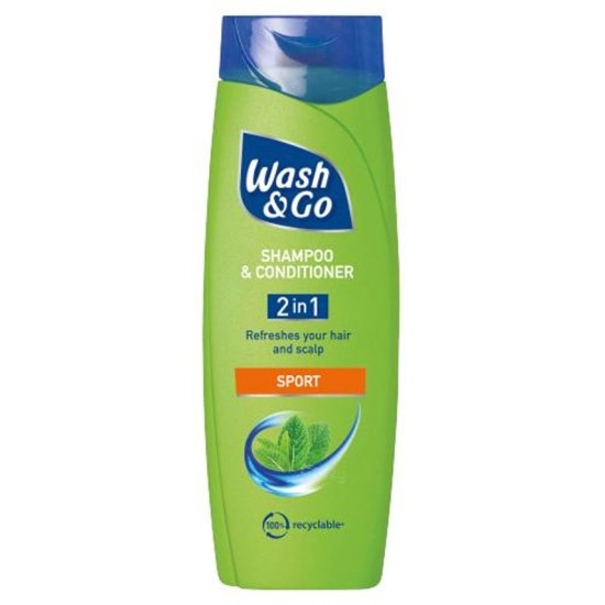WASH & GO SHAMPOO 200ml - SPORT 2 ΣΕ 1