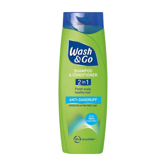 WASH & GO SHAMPOO 200ml - ANTIDANDRUFF 2 ΣΕ 1