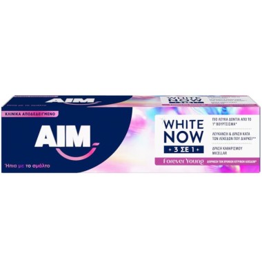AIM ΟΔΟΝΤΟΚΡΕΜΑ 75ML WHITE NOW 3IN1 FOREVER YOUNG