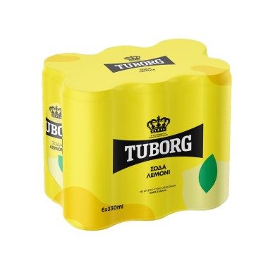 TUBORG 330ml ΣΟΔΑ ΛΕΜΟΝΙ (ΣΕ 6ΑΔΑ)