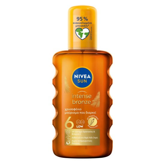 NIVEA SUN ΑΝΤΗΛΙΑΚΟ ΛΑΔΙ ΣΕ SPRAY INTENSE & BRONZE SPF6 200ml