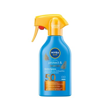 NIVEA SUN ΑΝΤΗΛΙΑΚΟ ΓΑΛΑΚΤΩΜΑ SPRAY PROTECT & BRONZE FP50+ 270ml