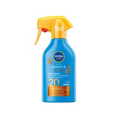 NIVEA SUN ΑΝΤΗΛΙΑΚΟ ΓΑΛΑΚΤΩΜΑ SPRAY PROTECT & BRONZE FP20+ 270ml
