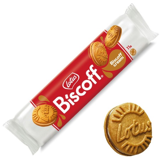 LOTUS BISCOFF ΓΕΜΙΣΤΑ ΜΠΙΣΚΟΤΑ 110GR ΜΕ ΓΕΜΙΣΗ ΚΡΕΜΑ LOTUS