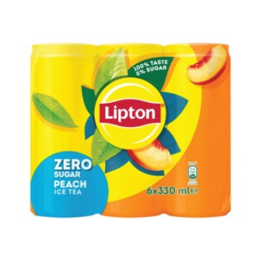 LIPTON 330ml PEACH - ΡΟΔΑΚΙΝΟ ZERO