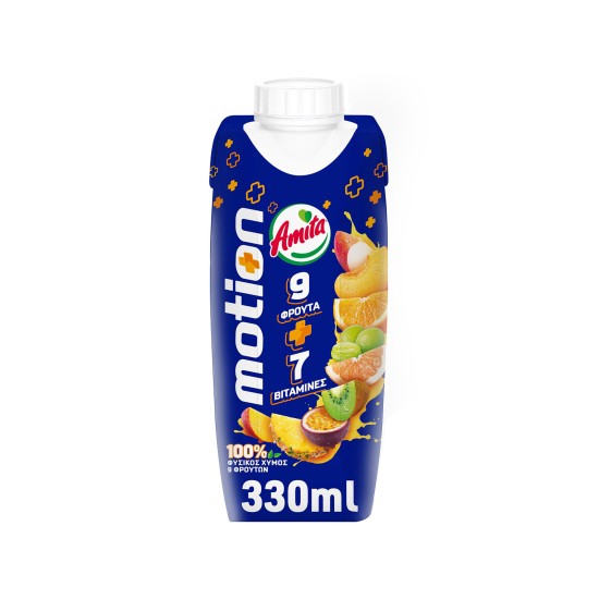 AMITA MOTION 330ML ΧΥΜΟΣ 9 ΦΡΟΥΤΩΝ