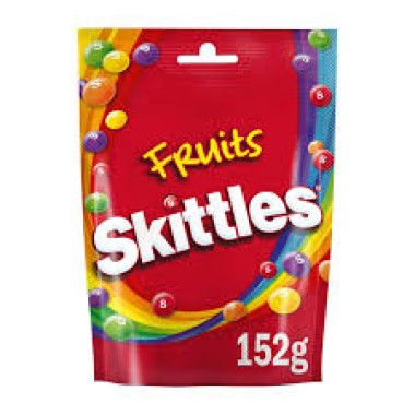 SKITTLES 152GR FRUITS (ΚΟΚΚΙΝΟ) X14τεμ