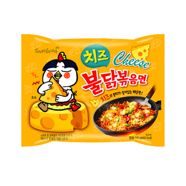SAMYANG BULDAK RAMEN NOODLES ΜΕ ΓΕΥΣΗ ΚΑΥΤΕΡΟ ΚΟΤΟΠΟΥΟ & CHEESE 130gr