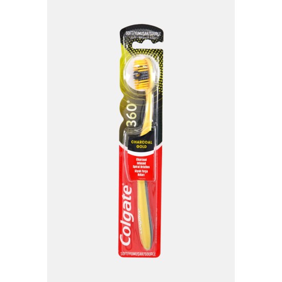 COLGATE ΟΔΟΝΤΟΒΟΥΡΤΣΑ 360ο CHARCOAL GOLD SOFT