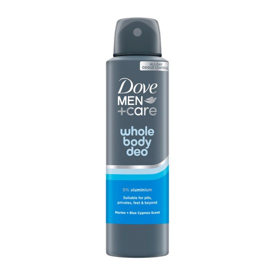 DOVE WHOLE BODY SPRAY MEN 150ml MARINE & BLUE CYPRESS SCENT