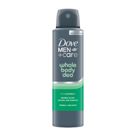 DOVE WHOLE BODY SPRAY MEN 150ml BAMBOO & ALOE SCENT