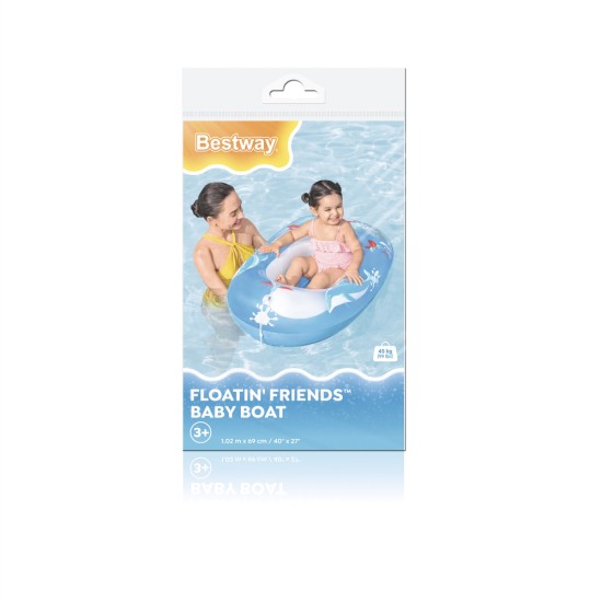 BESTWAY ΦΟΥΣΚΩΤΗ ΒΑΡΚΑ FLOATING FRIENDS 3+ ΧΡΟΝΩΝ (45kg)