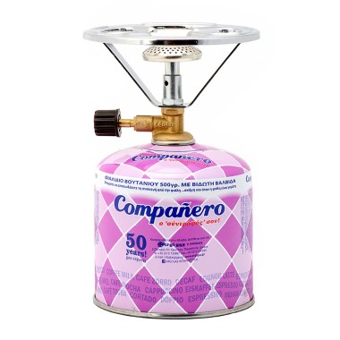 ARGI GAS ΣΕΤ ΦΙΑΛΗ 500gr CAMPANERO ΜΕ ΚΑΜΙΝΕΤΟ ΕΣΤΙΑ ΥΓΡΑΕΡΙΟΥ