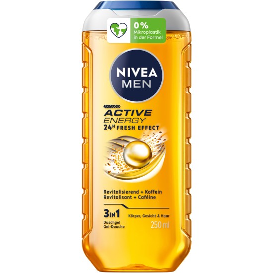 NIVEA ΑΦΡΟΛΟΥΤΡΟ 250ml 3IN1 ACTIVE ENERGY GEL