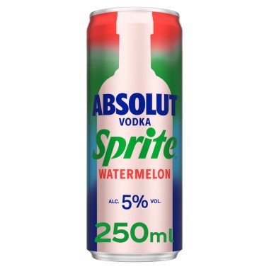 ABSOLUT VODKA - SPRITE WATERMELON MIXED 5% ALC. 250ml