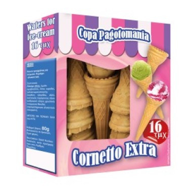 COPA PAGOTOMANIA ΧΩΝΑΚΙΑ ΠΑΓΩΤΟΥ CORNETTO EXTRA 80gr 16TEM